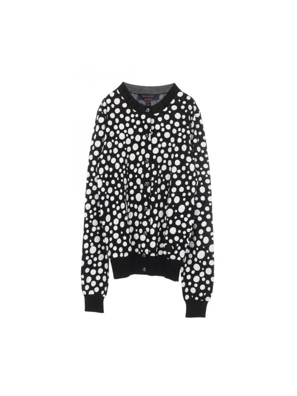 Louis Vuitton Cardigan Yayoi Kusama Dot Pattern Cashmere Silk